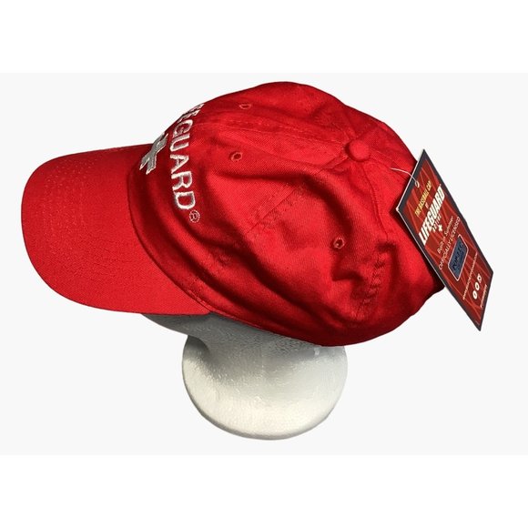 Lifegaurd Uniform Embroidered Baseball Cap Active Cap Red Adjustable Life Gaurd - Picture 4 of 8